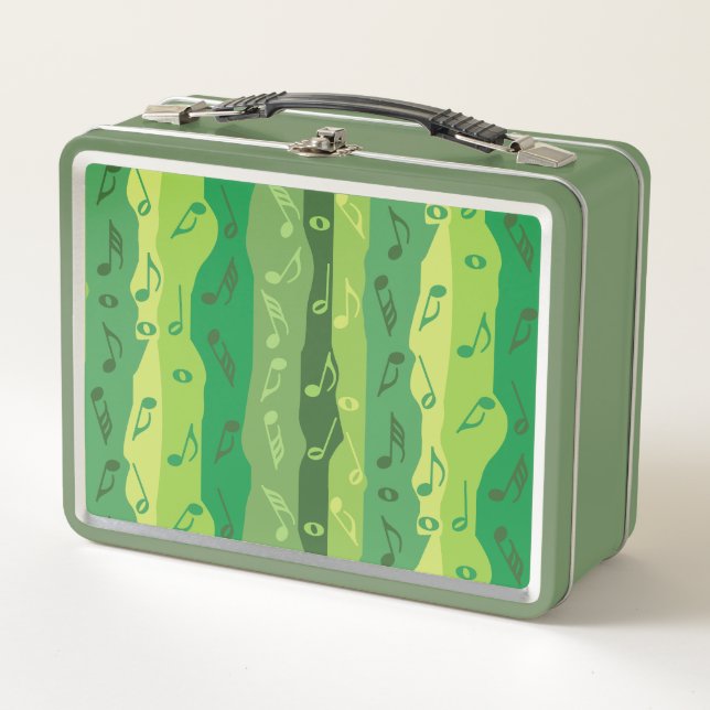 Lunch Box Bandes verticales des notes de musique (Devant)