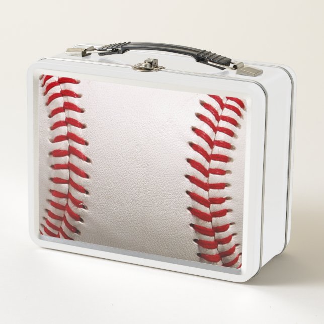 Lunch Box Baseball et Softball Couture Rouge (Devant)