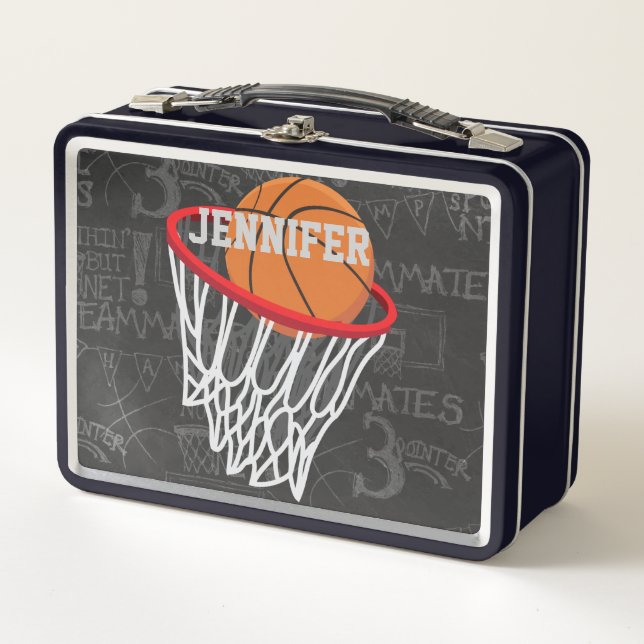 Lunch Box Basket-ball et cerceau de tableau de bord personna (Devant)