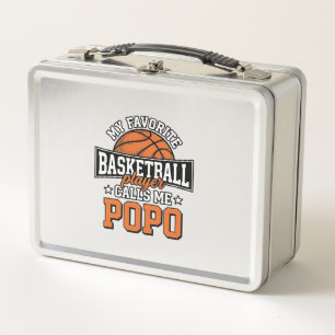 Lunch Box Basketball Popo Funny Vintage Sports Design_1