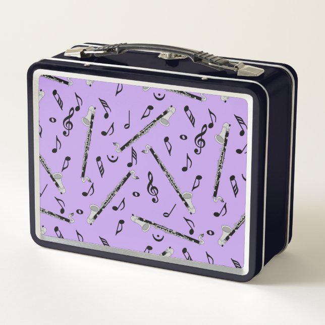 Lunch Box Bass Clarinet Music Note Motif (Dos)