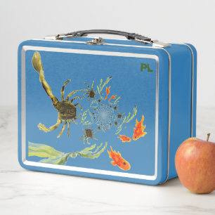 Lunch Box Bassin de rochers Crabs drôles Poissons Bord de me