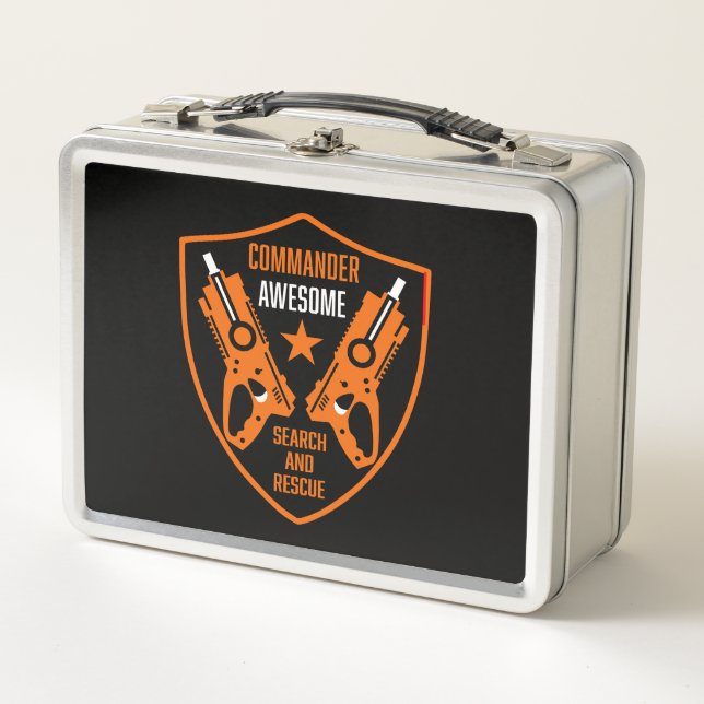 Lunch Box Bataille de pistolet à fléchettes pour enfants (Devant)