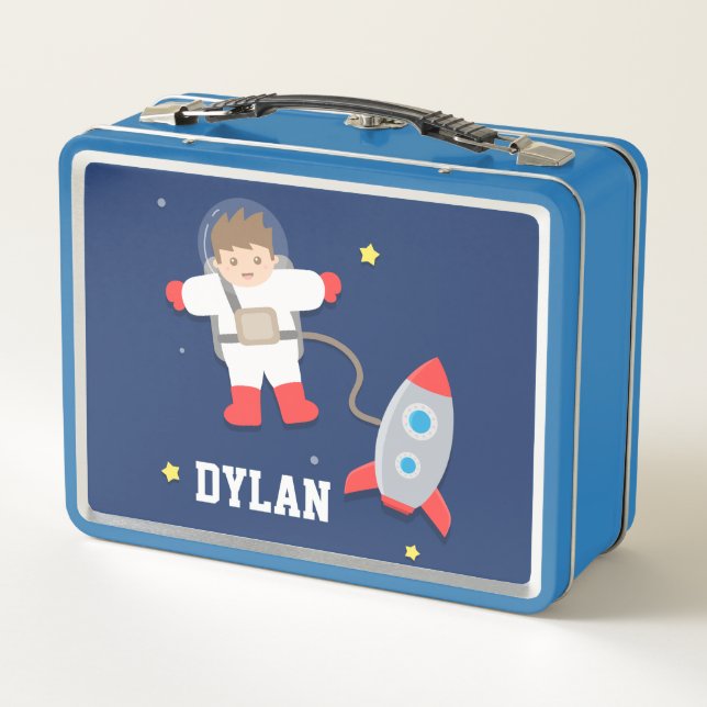Lunch Box Bateau à fusée Espace extra-atmosphérique Petit as (Dos)