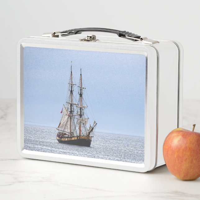 Lunch Box Bateau de pêche nautique Ciel bleu (En situation)