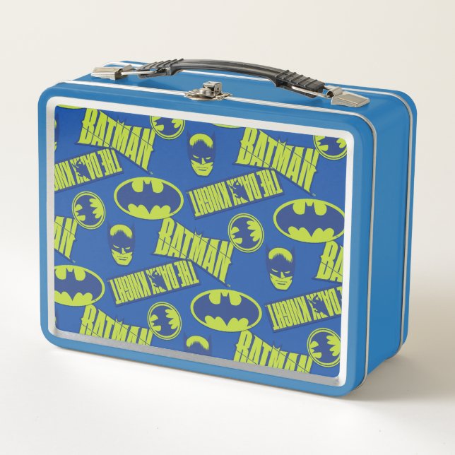 Lunch Box Batman - Le Motif du Chevalier foncé (Devant)