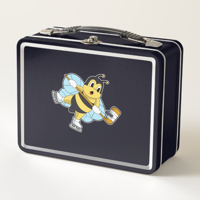 Lunch Box Bâton de hockey sur glace de abeille (Devant)