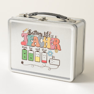 Lunch Box Batterie vie d'un enseignant - Éducateur relatif