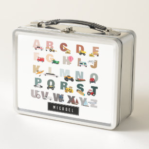Lunch Box Beau Alphabet ABC Camions, Véhicules de transport