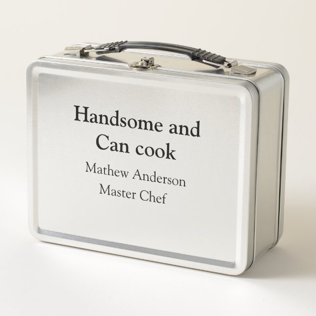 Lunch Box Beau et peut cuisiner ajouter nom master chef date (Devant)