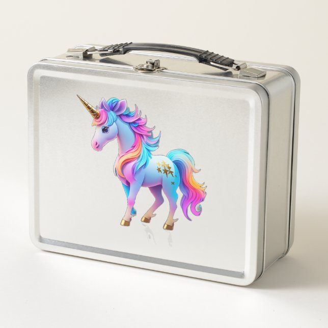 Lunch Box Beau Sticker Unicorn 1 (Devant)