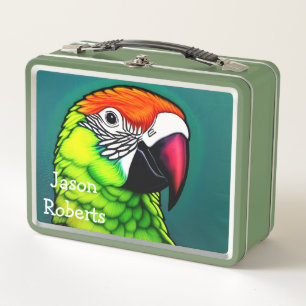 Lunch Box Beauté de la forêt tropicale : Parrot sauvage exot