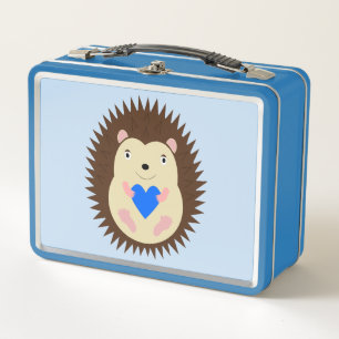 Lunch Box Bébé Garçon Hérisson Cœur Bleu