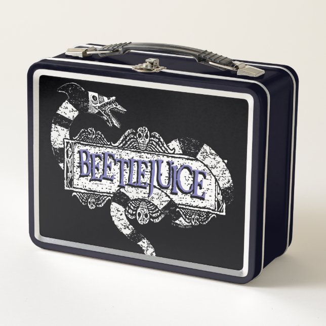 Lunch Box Beetlejuice | Sandworm Coiled on Beetlejuice Logo (Devant)