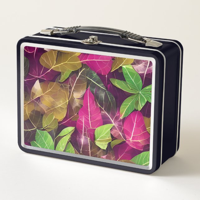 Lunch Box Belle automne Feuilles d'automne Motif (Devant)
