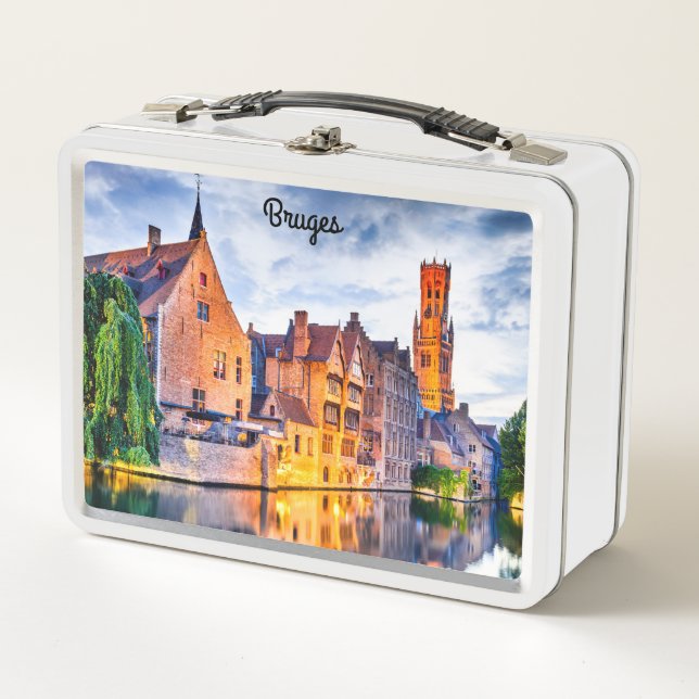Lunch Box Belle boîte blanche Bruges (Devant)