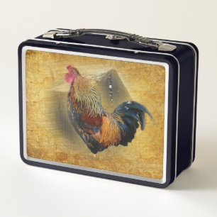 Lunch Box Belle coop de poulet rôti et de grange rustique