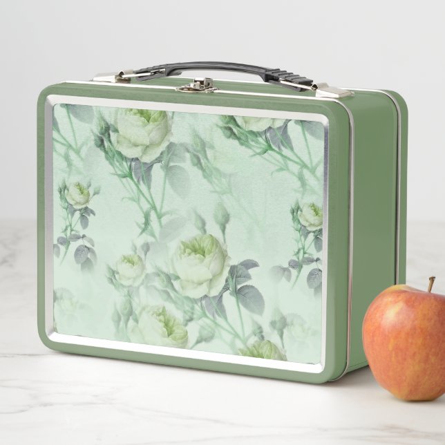 Lunch Box Belle florale Vintage (En situation)