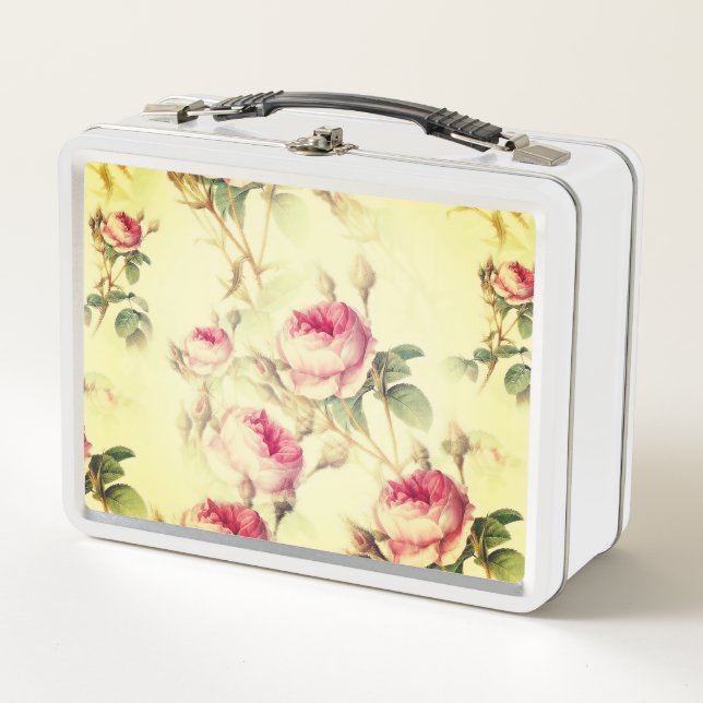 Lunch Box Belle florale Vintage (Devant)