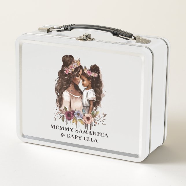 Lunch Box Belle mère et fille noire (5) (Devant)