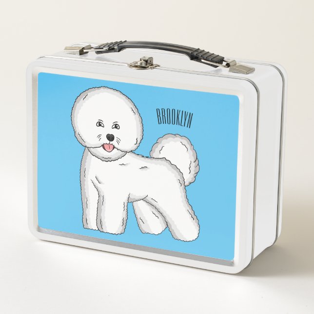 Lunch Box Bichon frise dog dessin animé (Devant)