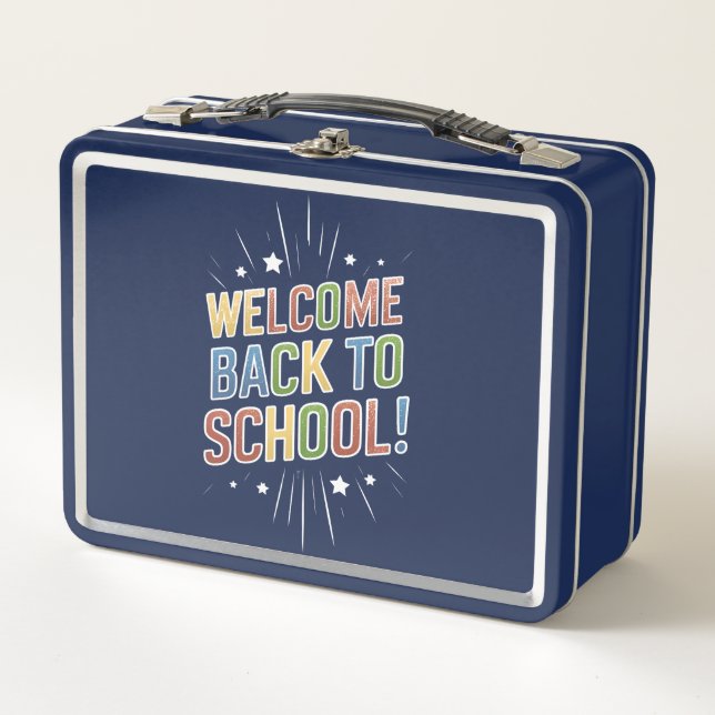 Lunch Box Bienvenue à l'école Professeur Premier Jour d'écol (Devant)