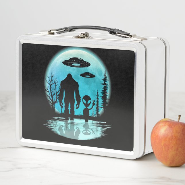 Lunch Box Bigfoot Alien OVNI Divulgation Conspiration Don (En situation)