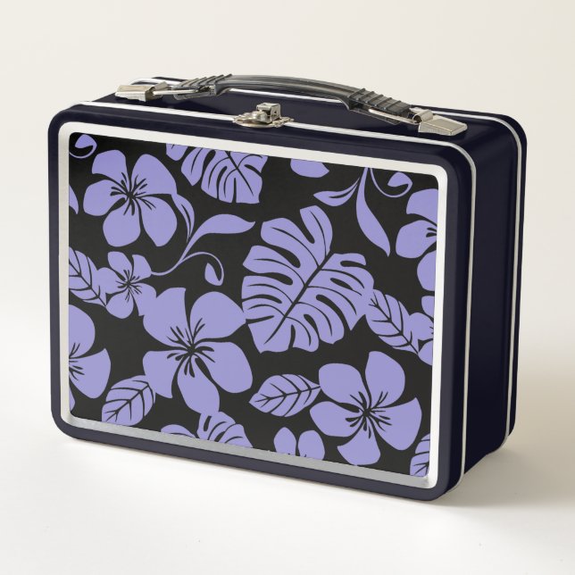 LUNCH BOX BIKINI ROSE (NOIR//LAVENDER) (Devant)