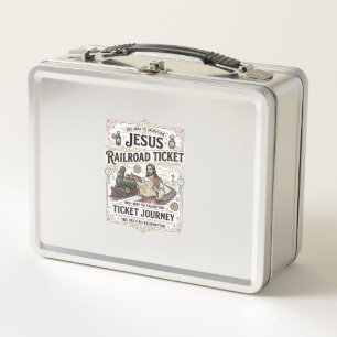 Lunch Box Billet de train Jésus Voyage Billet de train Jésus