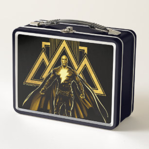 Lunch Box Black Adam Triangular Pillar Graphic