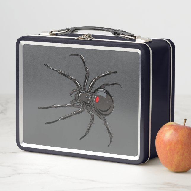 Lunch Box Black Widow Spider Dessin original (En situation)