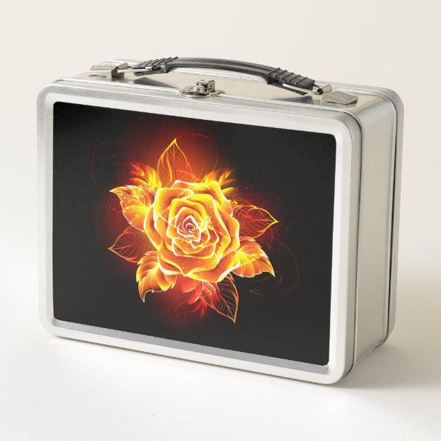 Lunch Box Blooming Fire Rose (Devant)