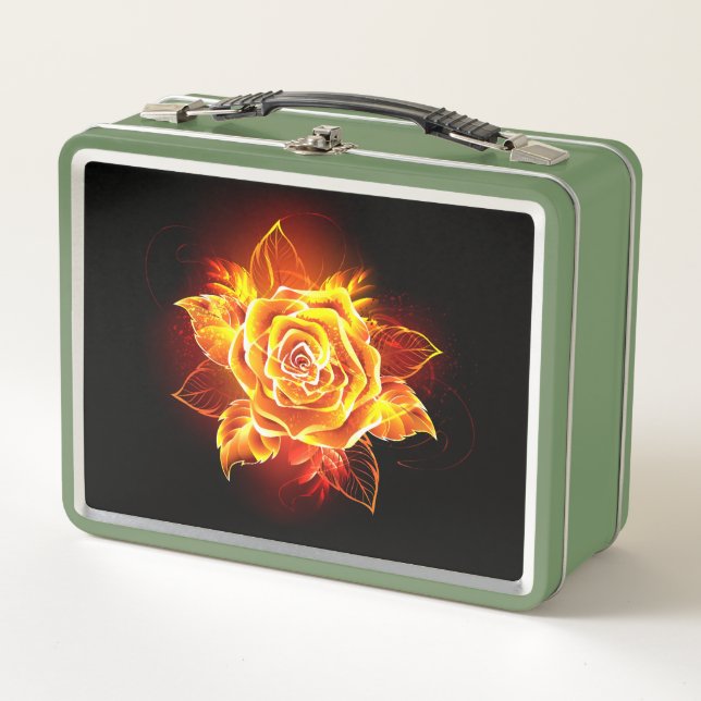 Lunch Box Blooming Fire Rose (Devant)