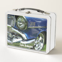 Blue 1957 Chevy Vintage Car, DIY Name