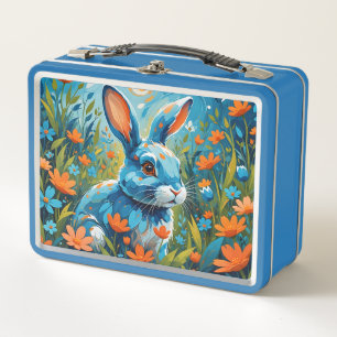 Lunch Box Blue Rabbit Kid's
