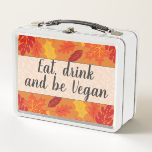 Lunch Box Boire à manger être végétalien couleurs automne to