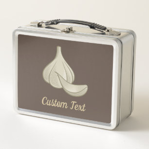 Lunch Box Bois d'ail Icône Boîte à lunch en métal