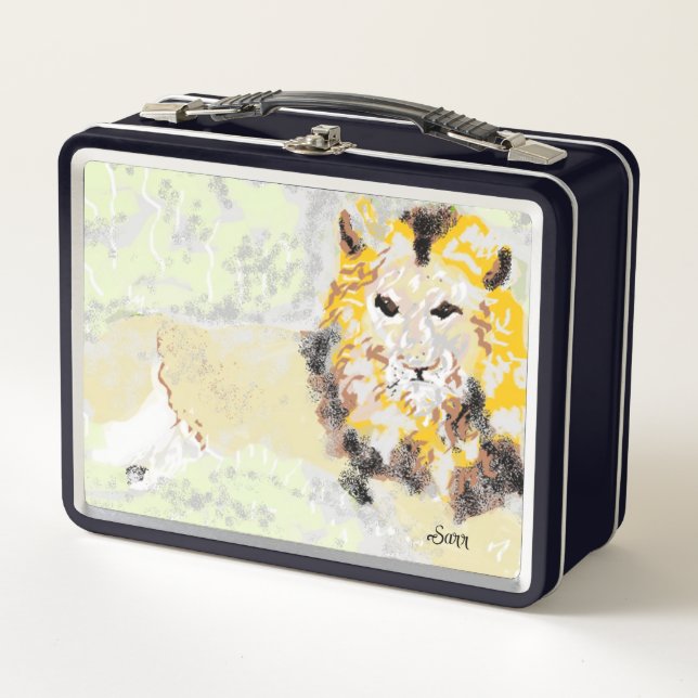 Lunch Box Boîte À Déjeuner : Amour D'Un Lion (Devant)