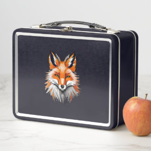 Lunch Box Boîte à déjeuner en métal Renard rouge