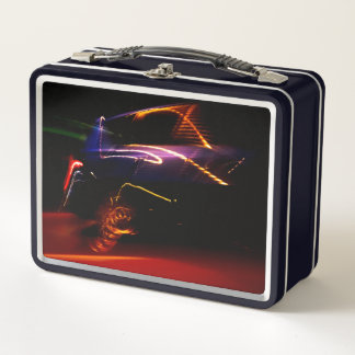 Lunch Box boîte à déjeuner violet voiture danse métal