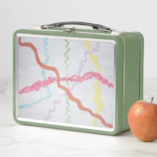 Lunch Box Boîte à lunch en métal brillant