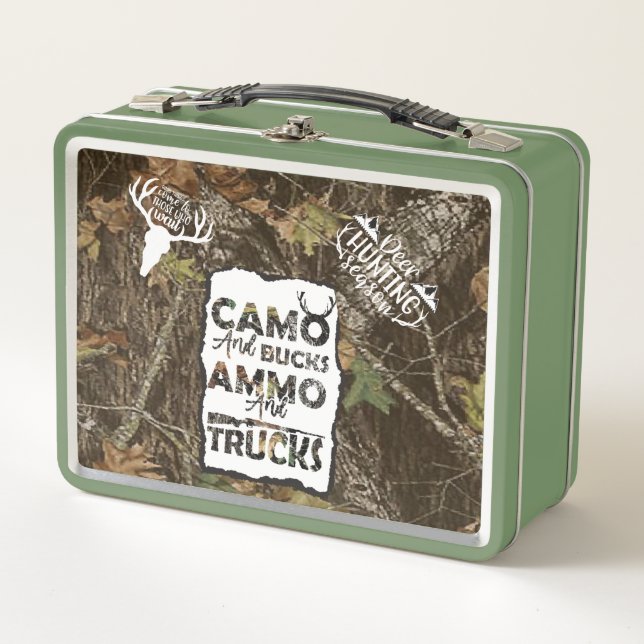 Lunch Box Boîte à lunch en métal Camo et Ammo (Devant)