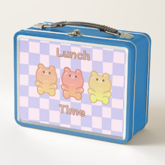 Lunch Box Boite à lunch mignonne à l'ours gummy ! [bleu]