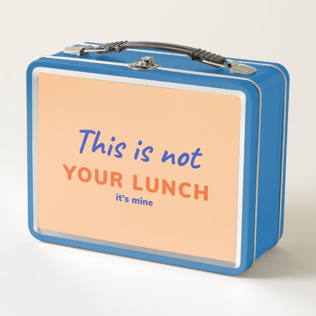 Lunch Box Boîte à lunch pour adultes avec citation amusante (Devant)