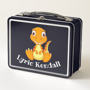 Lunch Box Boîte à lunch rose T-Rex Dinosaur pour enfants