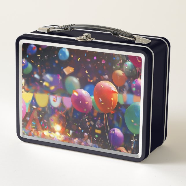 Lunch Box Boîte alimentaire pour ballons d'anniversaire (Devant)