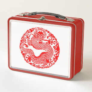 Lunch Box Boîte chinoise vintage mignonne de dragon