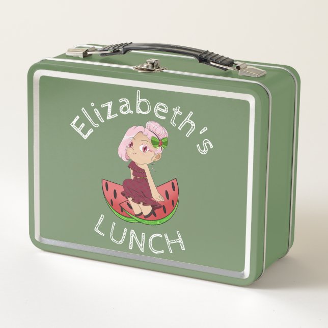 Lunch Box Boîte de déjeuner avec Watermelon Chibi (Devant)