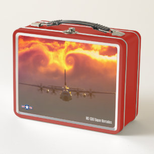 LUNCH BOX BOÎTE DE DÉJEUNER MÉTAL HC-130J SUPER HERCULES
