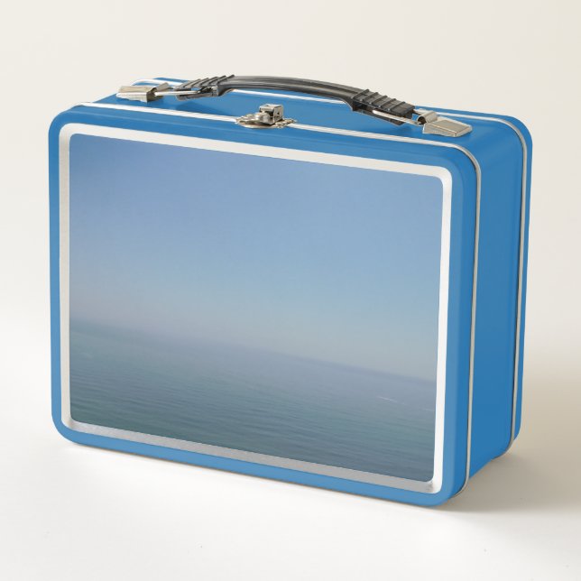 LUNCH BOX BOÎTE DE DÉJEUNER MÉTAL VUE OCÉAN STYLE (Devant)